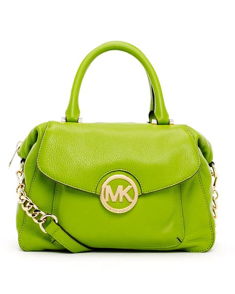 michael kors green bag outlet